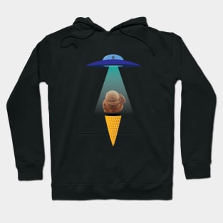 Ufo Alien Chocolate Ice Cream Abduction Hoodie